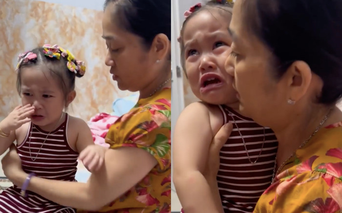 Con gái Lê Dương Bảo Lâm bật khóc mếu máo, biết lý do khiến nhiều người không khỏi xót xa Ảnh 2