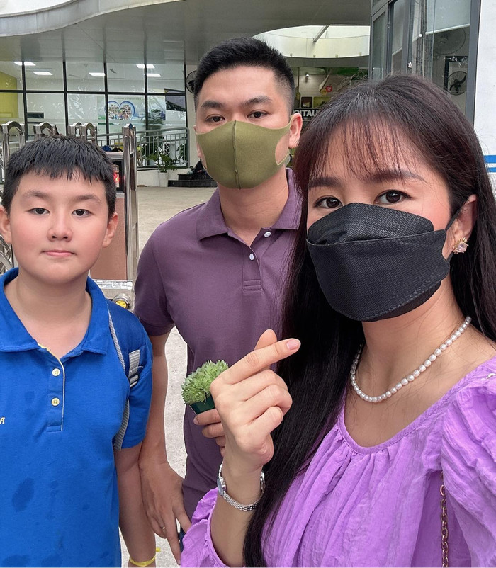 Chồng Lê Phương cũng có mặt trong sự kiện đặc biệt của con trai