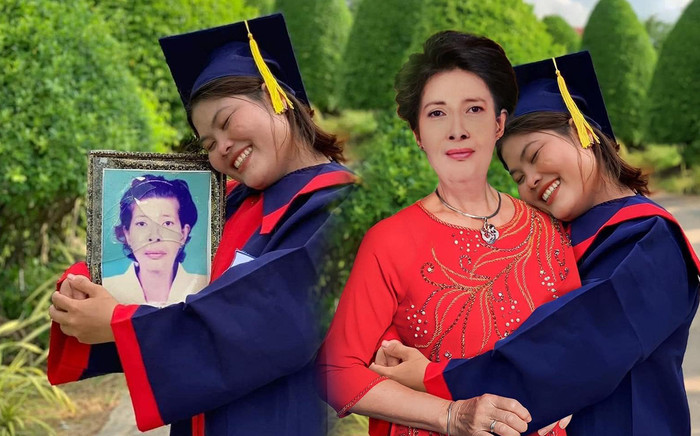 Ôm di ảnh mẹ trong ngày tốt nghiệp và bày tỏ mong muốn, cô gái nhận được 'món quà' bất ngờ từ dân mạng Ảnh 2