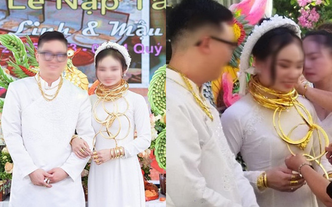 Cô dâu nhận 5 tỷ tiền mặt cùng hàng chục cây vàng của hồi môn treo trĩu cổ, netizen nhìn chỉ biết ước Ảnh 2