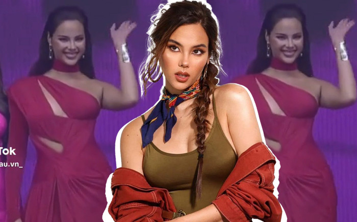 Làm MC, 'Mèo xám' Catriona Gray chiếm luôn spotlight tại đêm chung kết Binibining Pilipinas 2023 Ảnh 2
