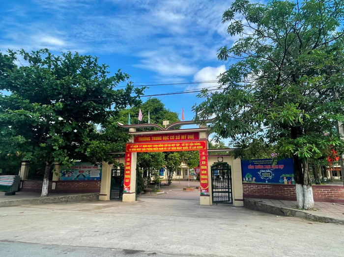 Trường THCS Mỹ Duệ. Ảnh: báo Công Lý