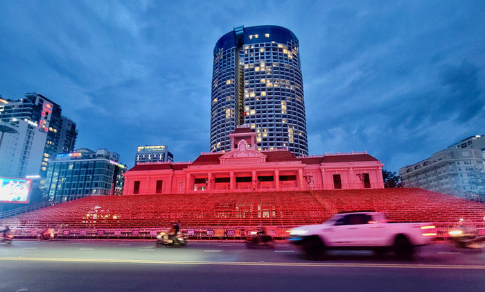 Khu vực khán đài nơi xảy ra tai nạn (Ảnh: Tuổi Trẻ)