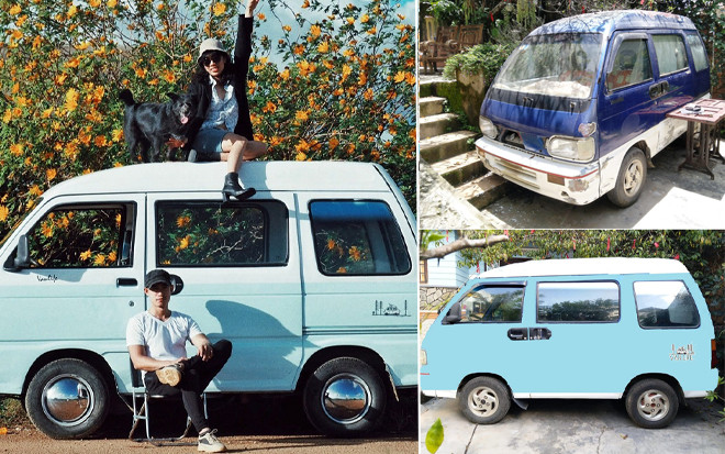 Chỉ với giá bằng 1 con xe tay ga, chàng trai biến ôtô cũ thành xế xịn, phượt chill chill xuyên miền Trung Ảnh 2