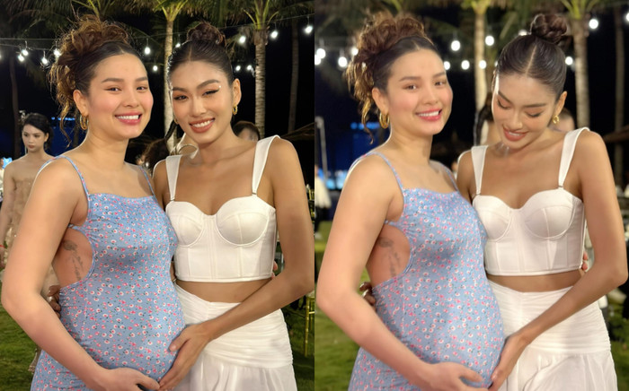 Cuối thai kỳ Phương Trinh Jolie 'đọ sắc' cùng Á hậu Vbiz, tiết lộ 'ăn đứt' 1 điều Ảnh 2