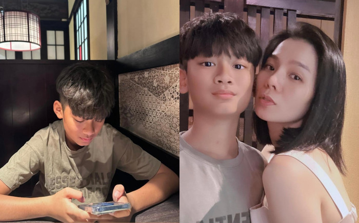 Lệ Quyên dẫn con trai đi chơi lễ, 1 chi tiết về quý tử 12 tuổi gây ngỡ ngàng Ảnh 2