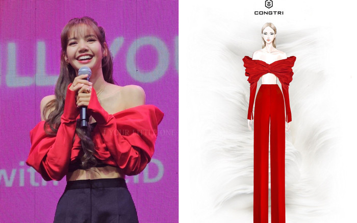 Lisa (BLACKPINK) diện thiết kế của NTK Nguyễn Công Trí: Visual đỉnh chóp, eo nhỏ đến phát mê! Ảnh 2