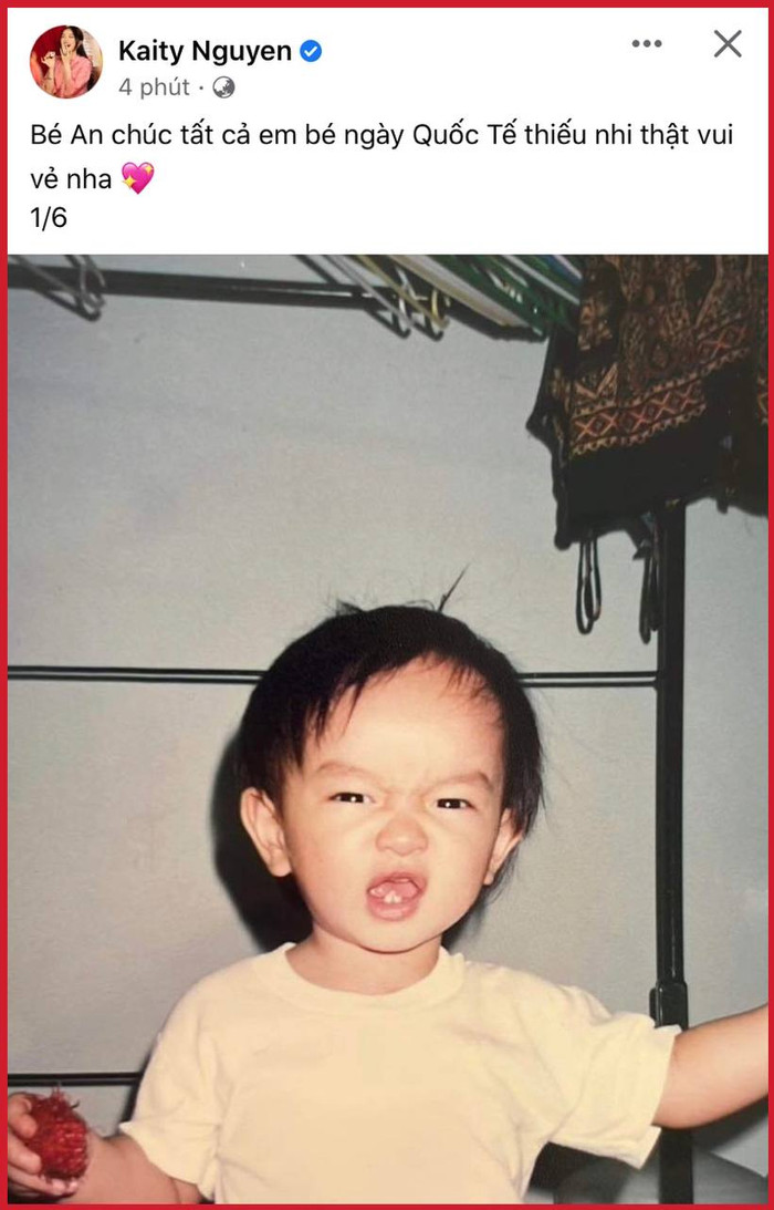 'Bé An' Kaity Nguyễn mới còn bé đã 'quạu' quá!