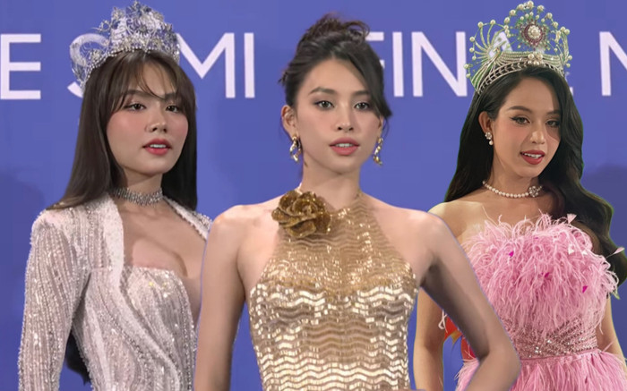 'Đại chiến thảm đỏ' Miss World VN: Tiểu Vy đơn giản vẫn 'ăn đứt' Thanh Thuỷ - Mai Phương Ảnh 2