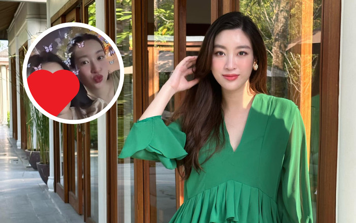 Đỗ Mỹ Linh để lộ khuôn mặt tròn trịa, khép nép trước ống kính giữa tin đồn bầu bí Ảnh 2