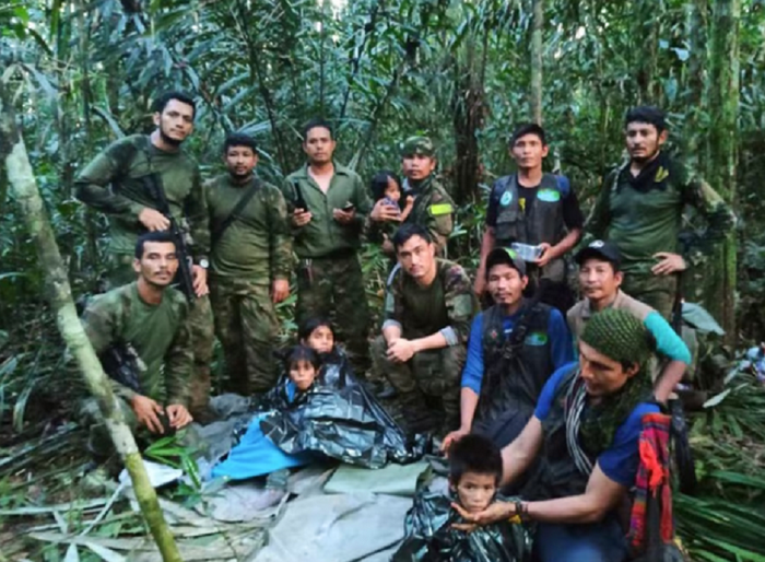 4 đứa trẻ được tìm thấy vào hôm 9/6 sau 40 ngày sống sót kỳ diệu trong rừng