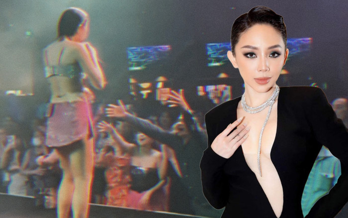 Diện váy quyến rũ đi hát, Tóc Tiên phản ứng tinh tế khi thấy nam khán giả có hành động muốn ôm mình Ảnh 2