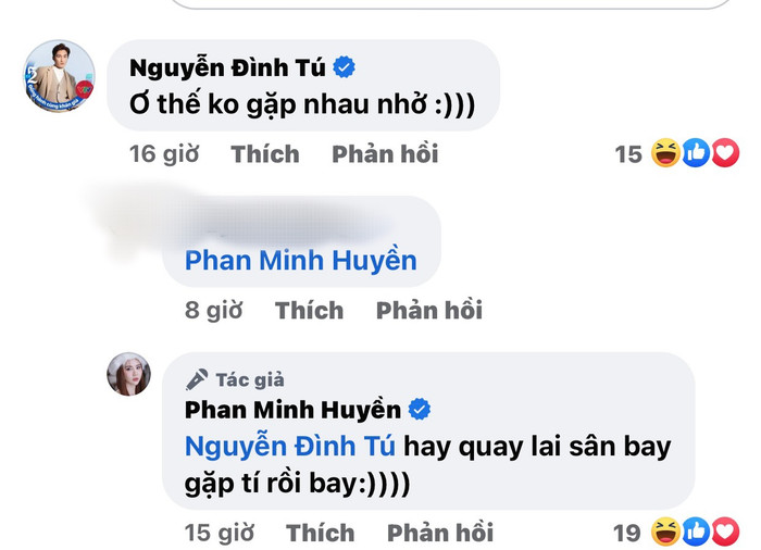 Màn tương tác của Huyền Lizzie - Đình Tú nhanh chóng thu hút sự quan tâm của công chúng.