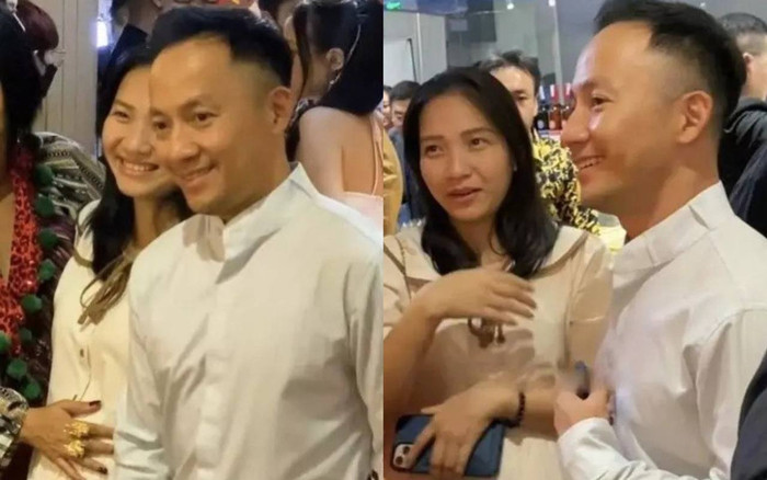 Vợ Tiến Đạt được chồng dẫn đi dự sự kiện, nhan sắc không son phấn gây chú ý Ảnh 2