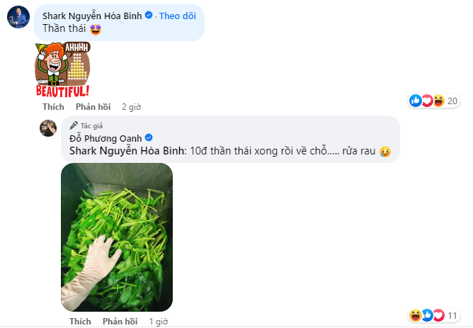 Màn tương tác giữa Shark Bình và Phương Oanh khiến cư dân mạng vô cùng thích thú