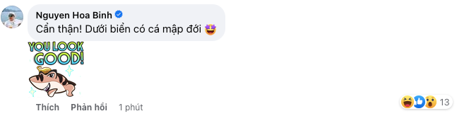 Sau khi đăng kí kết hôn, Shark Bình thường xuyên tương tác phía dưới bài viết của vợ 