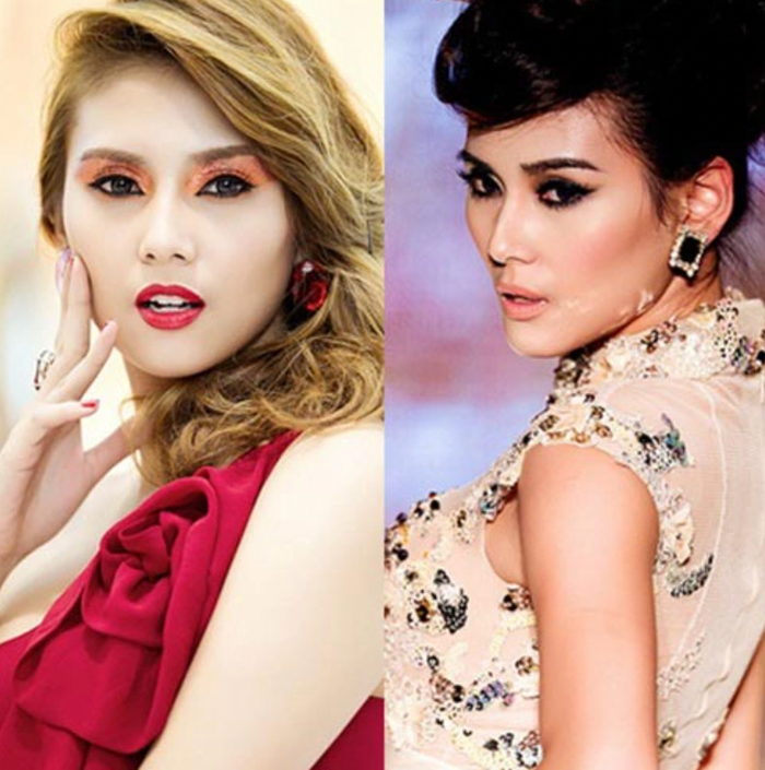 Võ Hoàng Yến còn bị nghi đụng chạm 'dao kéo'. (Ảnh tổng hợp)