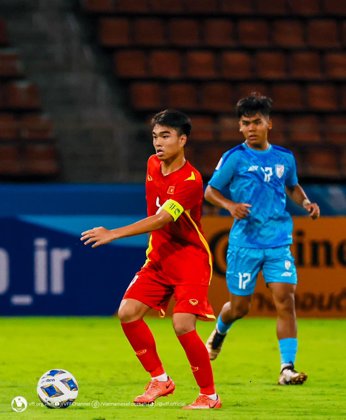 U17 Việt Nam đã chia điểm với Ấn Độ trong trận ra quân ở VCK U17 châu Á 2023. Ảnh: VFF