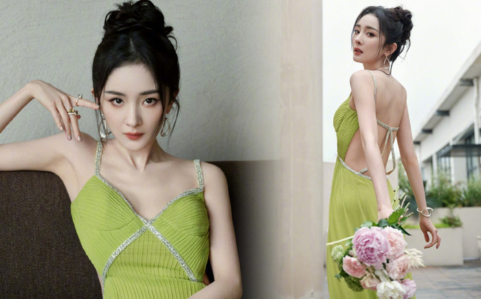 Dương Mịch thả dáng 'cực mướt' với bộ cánh xanh mượt khiến ai nhìn cũng phải ghen tị Ảnh 2