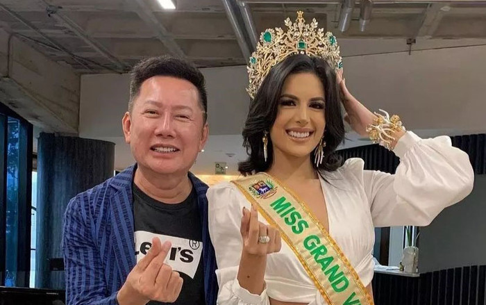 Miss Grand Venezuela 2023 tranh thủ lấy lòng fan Việt Nam bằng một hành động, ai nấy đều khen nức mũi! Ảnh 2
