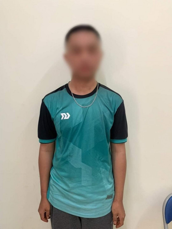 Đ. tại thời điểm bị bắt giữ. Ảnh: CAND