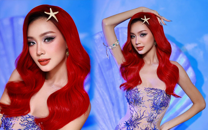 Hoa hậu Bảo Ngọc hoá thân công chúa Ariel, tự tin khẳng định: 'Tiên cá này hơi chặt' Ảnh 2