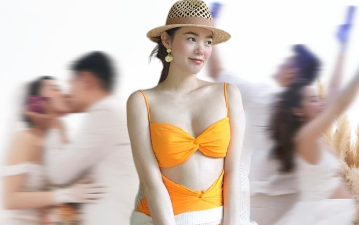 Minh Hằng khoe bụng bầu lớn, có phản ứng ra sao khi bị nói giấu chồng hoài? Ảnh 2