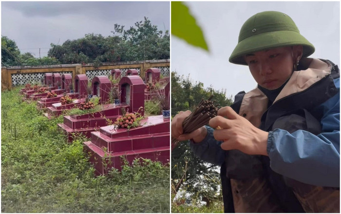 Chàng trai gây xúc động khi mang 100kg vải viếng nghĩa trang liệt sĩ, không e ngại khi bị nói lời ác ý Ảnh 2