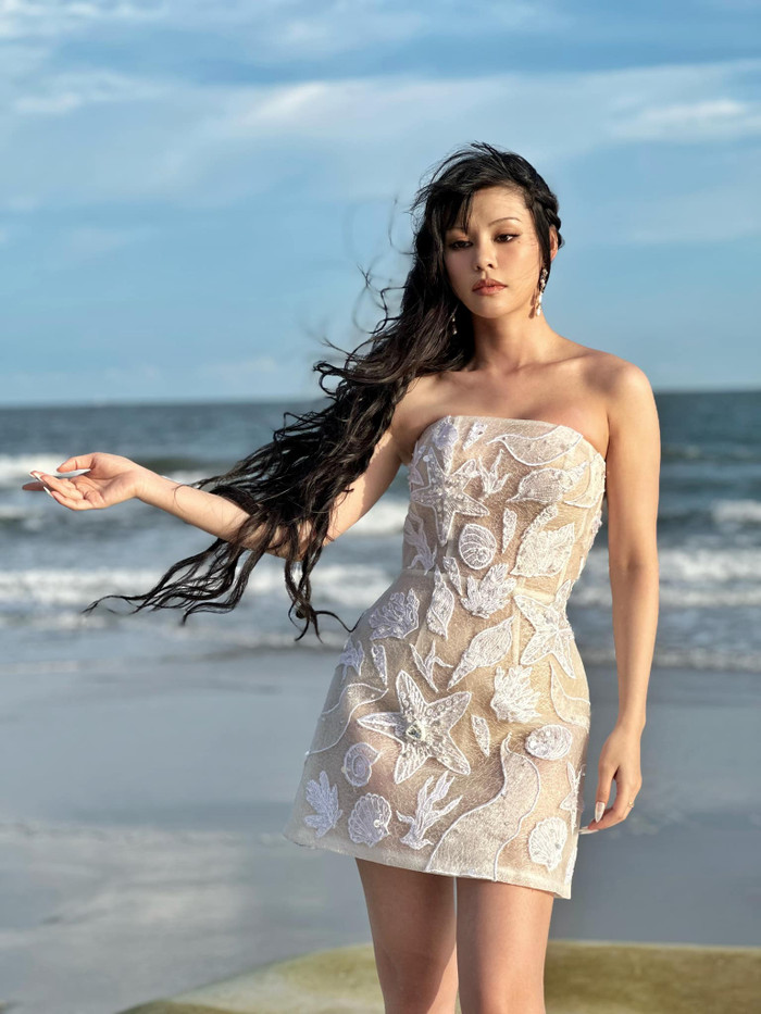 Bùi Lan Hương từng hết lời ca ngợi bạn trai, không quan tâm về khoảng cách tuổi tác. (Ảnh: FBNV)