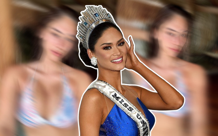 Hoa hậu Hoàn vũ 2015 khoe 'cặp tuyết lê' to ngồn ngộn, netizen thắc mắc: Sao nhìn bất thường quá? Ảnh 2