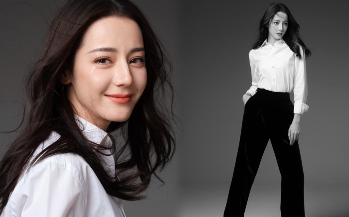 Địch Lệ Nhiệt Ba thanh lịch trong 'bộ sơ vin', nhưng điểm gây chú ý lại là đôi mắt Ảnh 2