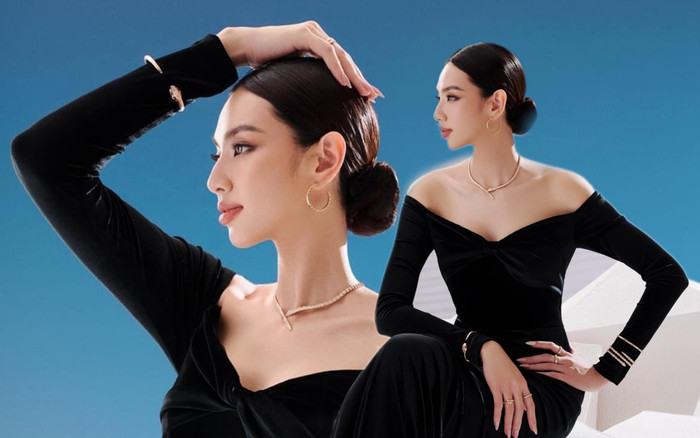 Hoa hậu Thùy Tiên vào vai nữ tổng tài với sắc đen huyền bí: Sang chảnh hết phần thiên hạ Ảnh 2