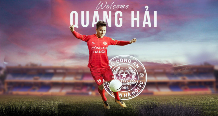Quang Hải đầu quân cho CLB CAHN kể từ lượt về V.League 2023. Ảnh: CLB CAHN