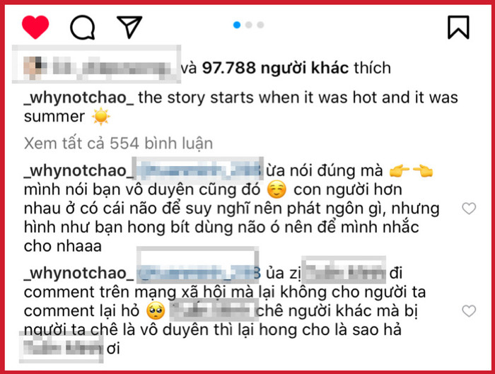 Rich kid Chao phản ứng gay gắt khi bị miệt thị ngoại hình, viết hẳn 10 dòng bình luận đáp trả anti-fan Ảnh 2