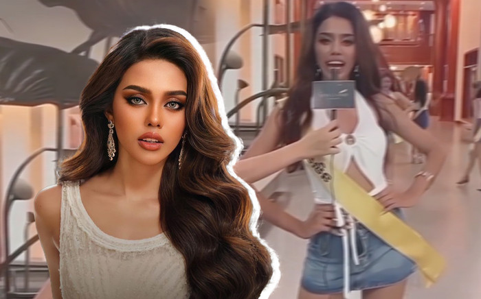 'Gà chiến' Miss Grand Cambodia 2023 lộ diện, sao lại nhìn quen quen thế này? Ảnh 2