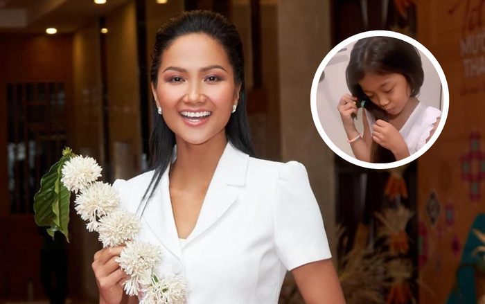 Con gái nuôi 8 tuổi của H'Hen Niê xuống tóc vì một lý do đặc biệt Ảnh 2