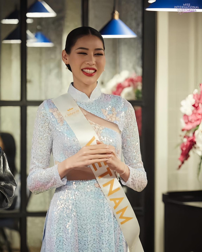 Suốt hành trình nhập cuộc tại Miss International Queen 2023, Dịu Thảo luôn mang đến hình ảnh người Việt Nam thân thiện, hoà đồng đến bạn bè quốc tế 