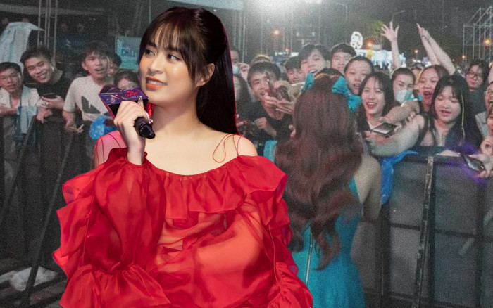 Một khán giả dầm mưa đợi nghe Hoàng Thùy Linh hát, nữ ca sĩ phản ứng ra sao? Ảnh 2