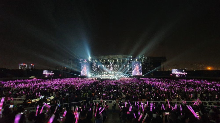 Địa điểm nơi Blackpink mang Born Pink đến Việt Nam chính là sân vận động Mỹ Đình (hình ảnh liveshow Tri Âm của Mỹ Tâm được 'lấp đầy' tất cả các hàng ghế và diễn ra vào đầu tháng 11 năm ngoái)