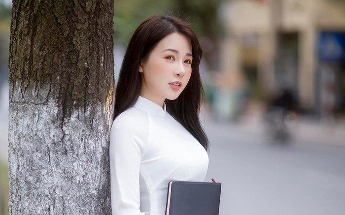 Tân Hoa khôi Áo dài Việt Nam 2023 - Đỗ Hà Trang: Gương mặt khả ái, sở hữu thành tích học tập 'khủng' Ảnh 2