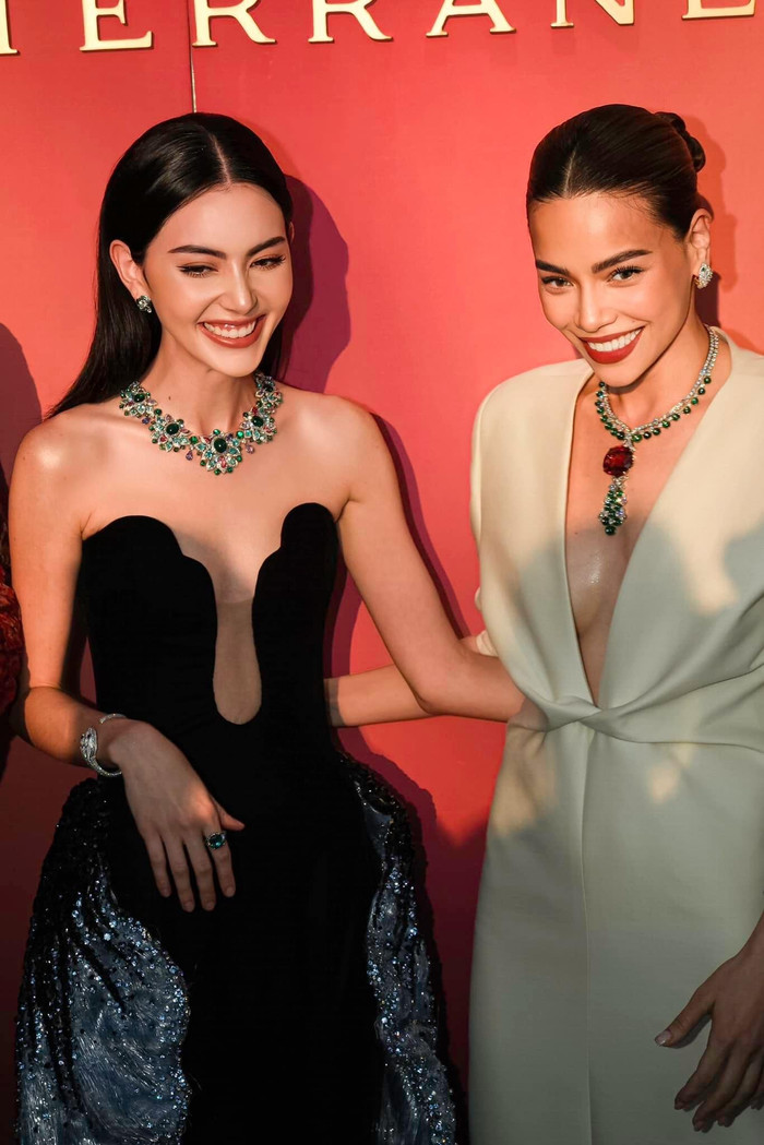 Cô nàng khiến công chúng ta quê nhà không khỏi tự hào với nhan sắc đẳng cấp khi giao lưu cùng dàn sao quốc tế.