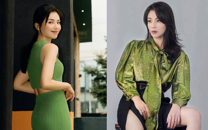 Loạt váy áo tôn body mướt căng như gái đôi mươi của Lưu Đào dù đã U50 Ảnh 2