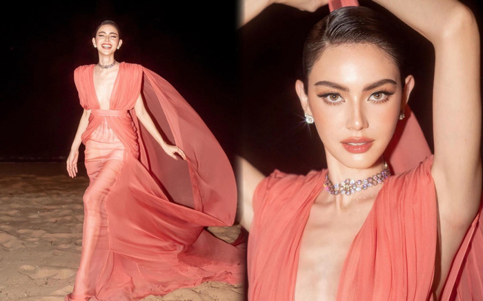 Mai Davika diện đầm xuyên thấu đi dự sự kiện, 'xém' mất điểm vì 1 chi tiết Ảnh 2