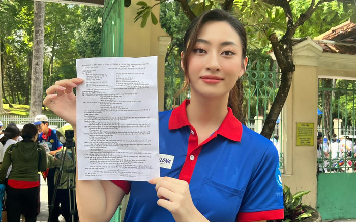 Tâm huyết như Lương Thùy Linh, ngay sát giờ bay vẫn có 1 hành động đặc biệt cho các sĩ tử Ảnh 2