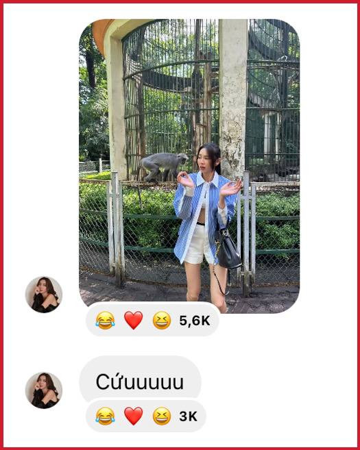  Thuỳ Tiên lộ vẻ mặt hốt hoảng, 'kêu cứu' khi bị một con vật lại gần Ảnh 3