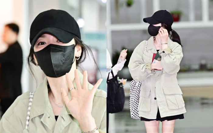 Song Hye Kyo diện đồ kín bưng, chịu chi 'sương sương' tiền tỷ chỉ để xuất hiện vài phút ở sân bay Ảnh 2