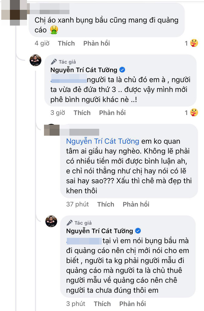  Bị mỉa mai chuyện thuê mẹ bầu đi quảng cáo, NSƯT Cát Tường phản pháo cực gắt Ảnh 3