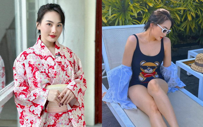 Vóc dáng mướt mắt, nóng bỏng của Bảo Thanh khi diện bikini sau hai lần sinh nở Ảnh 2