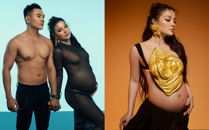 Vợ chồng 'mlem' cả đôi là đây: Phương Trinh Jolie lên đồ sexy cuối thai kỳ, Lý Bình khoe múi bụng xịn! Ảnh 2