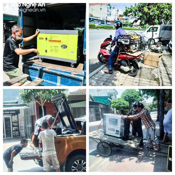  Nắng nóng lại mất điện liên tục, quạt sạc và máy phát điện 'cháy hàng' Ảnh 3